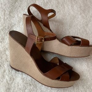 J Crew Genuine Leather Wedges